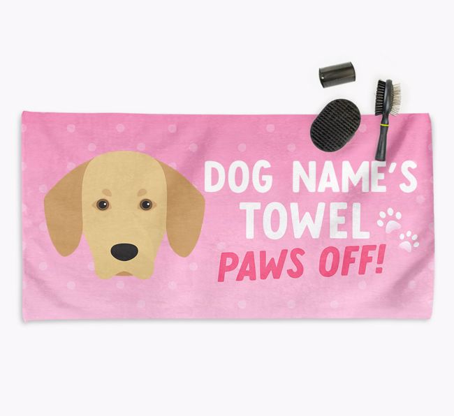 'Paws Off' Dog Towel for your {breedCommonName}